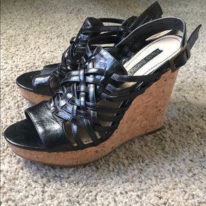 Enzo Angiolini cork wedges